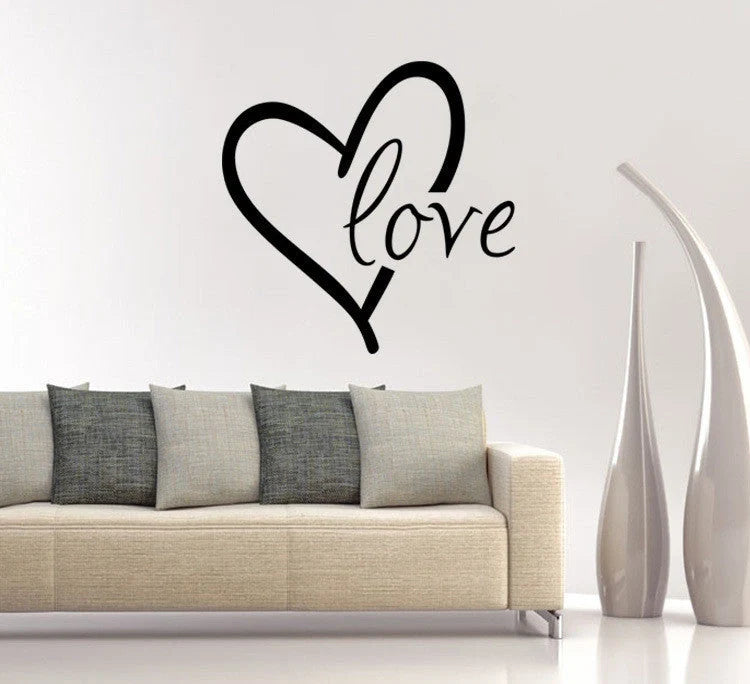 Valentine's Day Generation carved wall stickers for bedroom and living room decoration