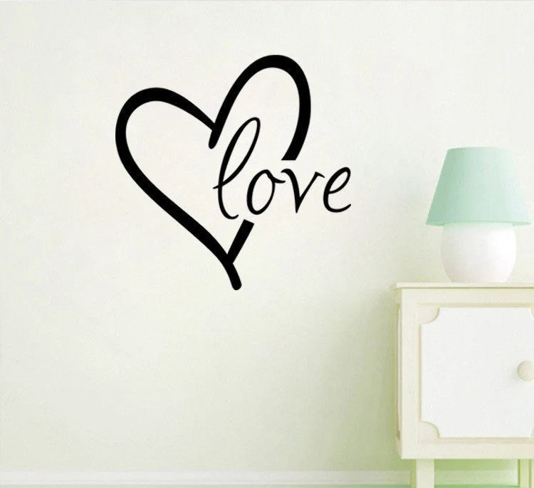 Valentine's Day Generation carved wall stickers for bedroom and living room decoration