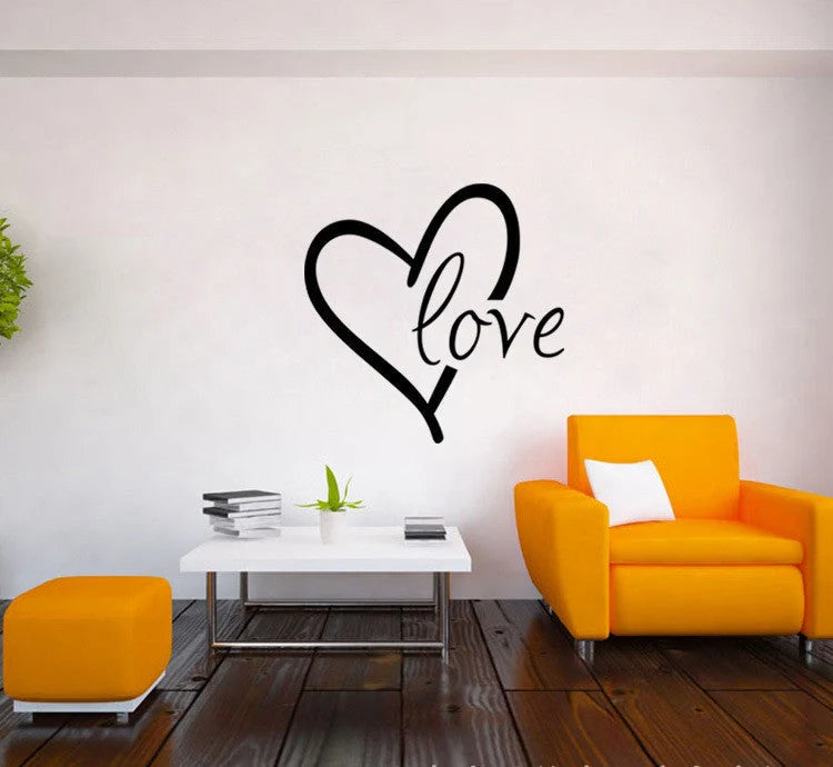 Valentine's Day Generation carved wall stickers for bedroom and living room decoration