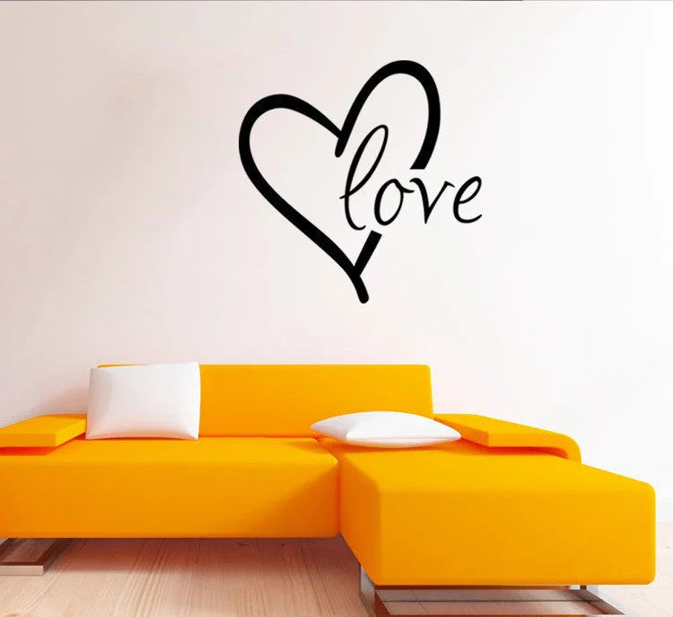 Valentine's Day Generation carved wall stickers for bedroom and living room decoration