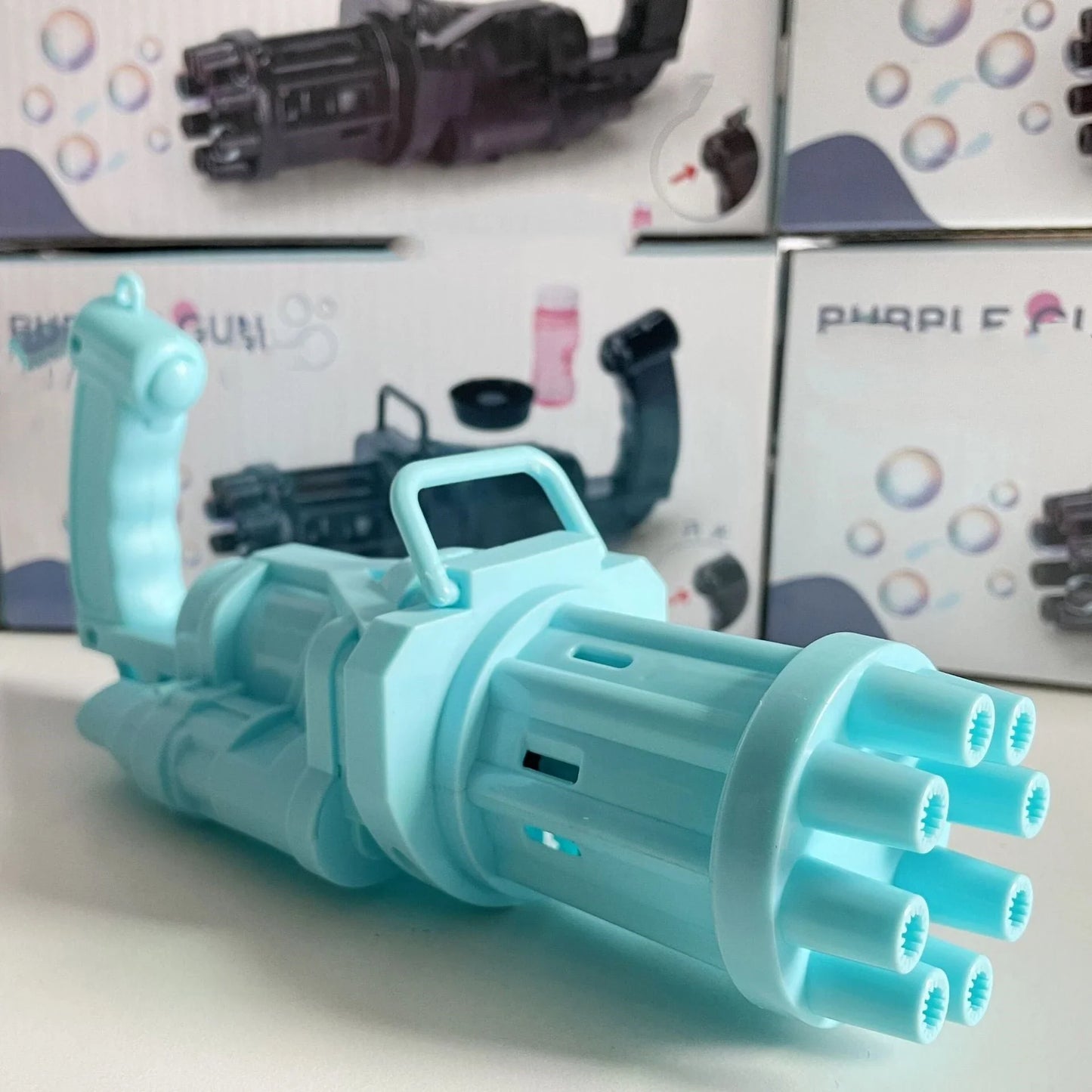 Bubble Blaster Toy for Kids - Powerful Leaf Blower Bubble Gun Machine in Vibrant Colors