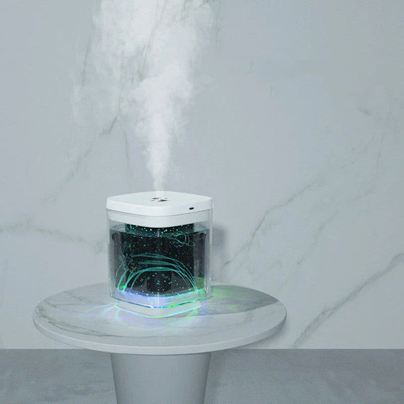 Ultrasonic Humidifier with Aroma Diffuser and Night Light for Improved Air Quality and Relaxation