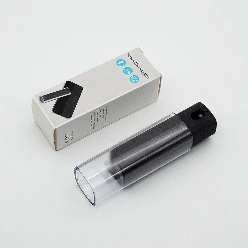All-in-One Portable Screen Cleaner with Microfiber Wipe and Refillable Cleaning Solution