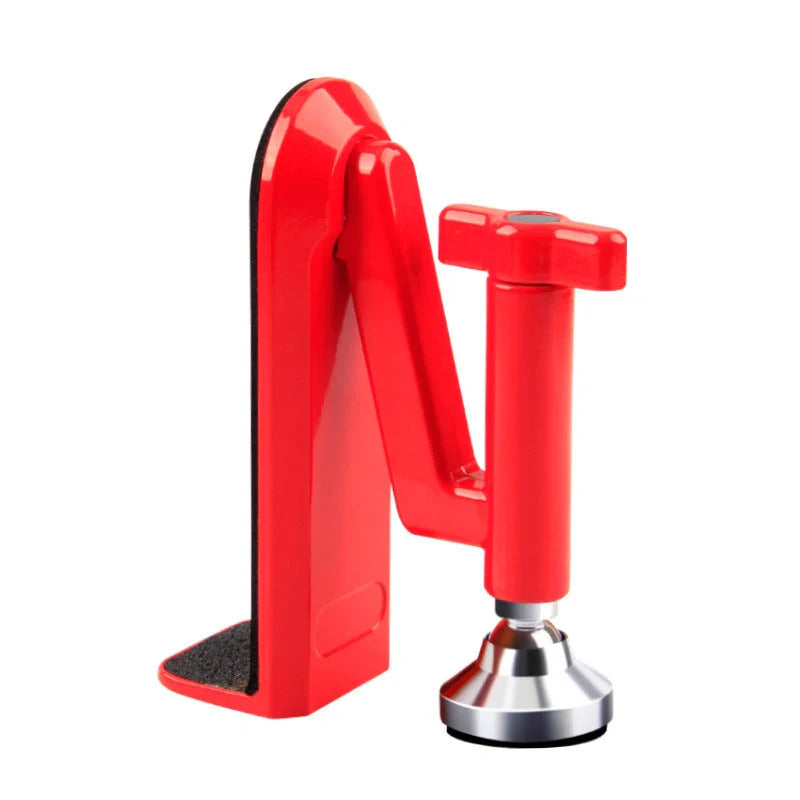 Portable door lock with alarm for travel security in aluminium alloy