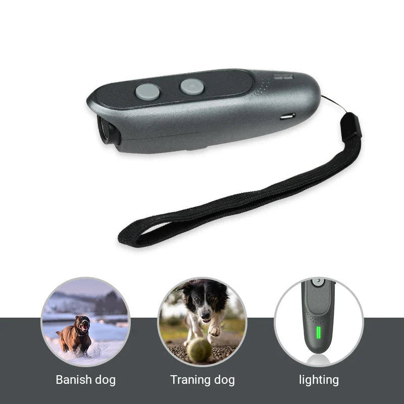 Portable Ultrasonic Dog Deterrent - Compact, Rechargeable, and Effective for Bark Control