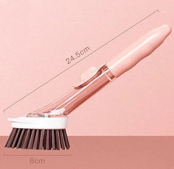 2-in-1 Cleaning Brush with Removable Head for Efficient Kitchen Cleaning