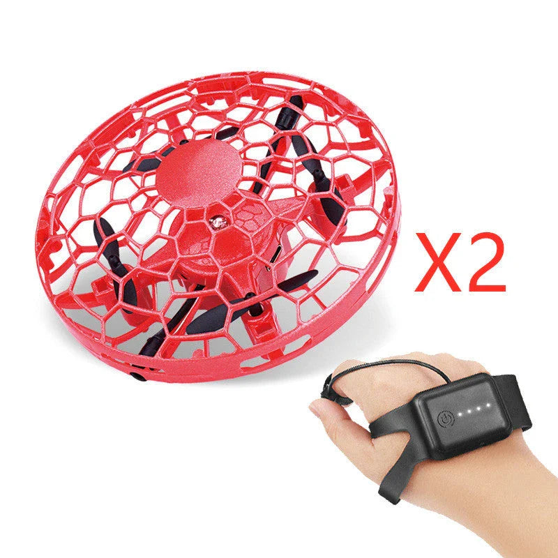 Intuitive air drone with UFO-inspired design, gesture control, and automatic obstacle avoidance for seamless aerial experiences.