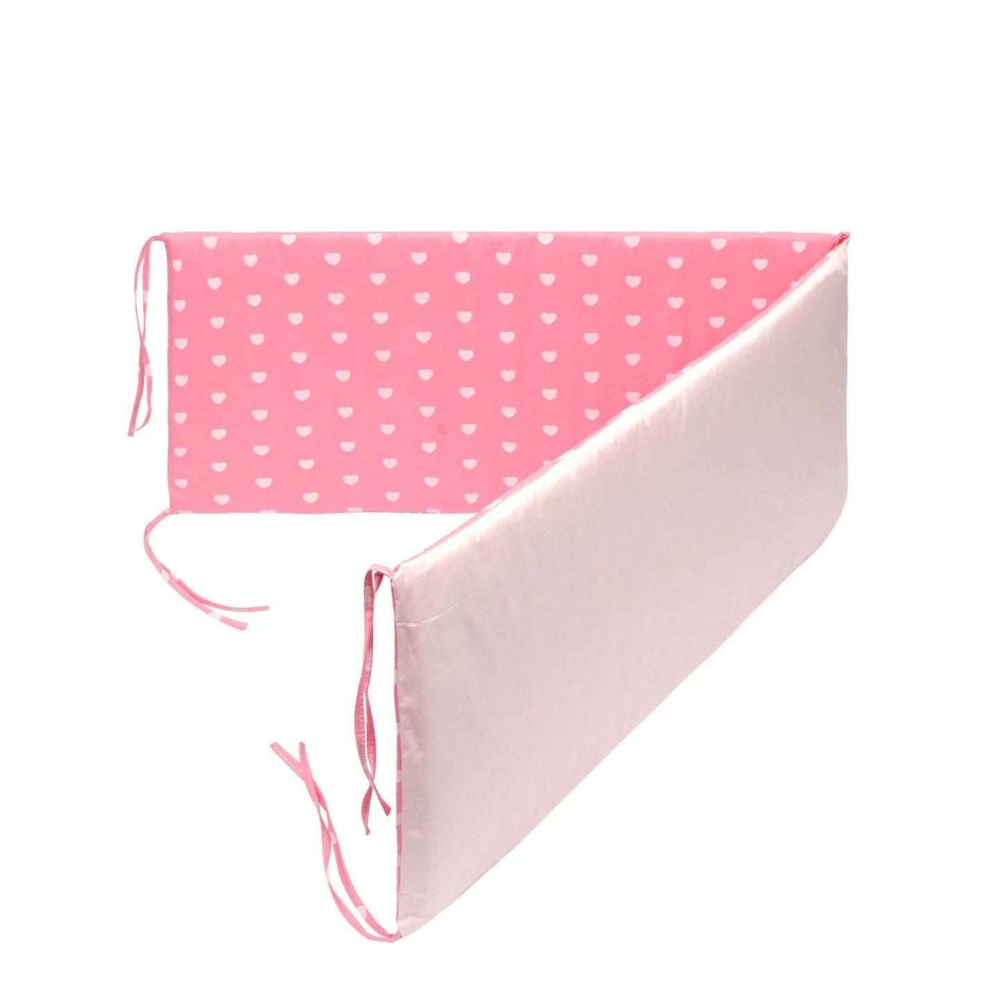 Premium cotton muslin crib bumper with four-piece design for comprehensive baby protection