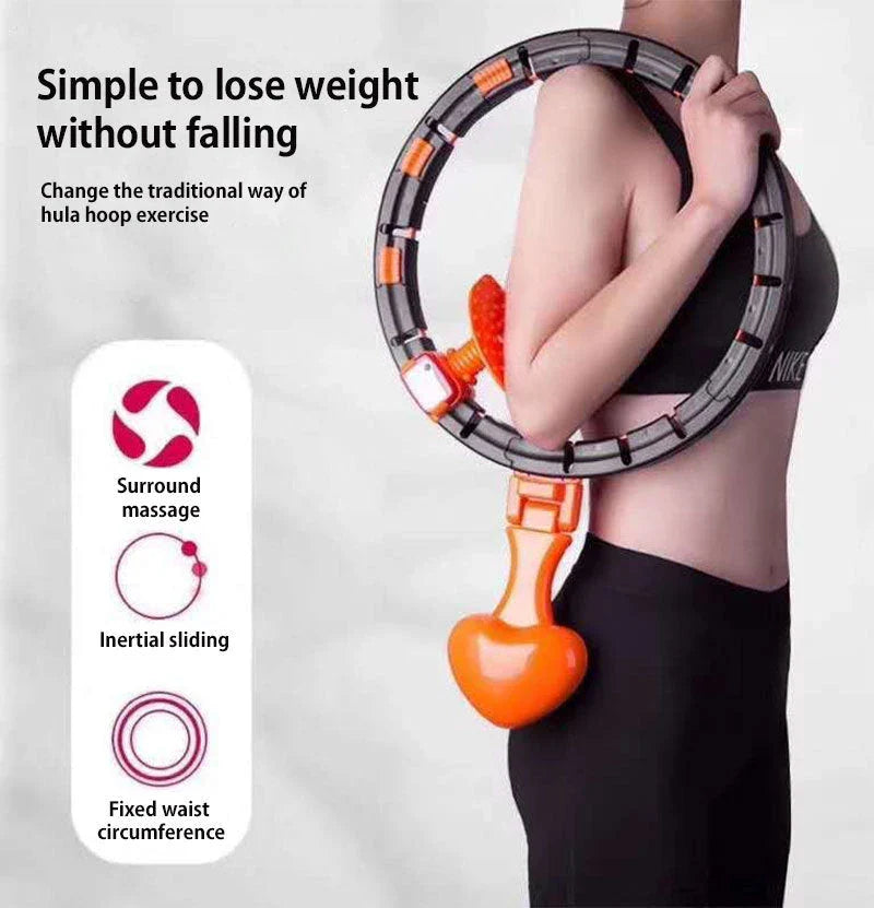 Adjustable Abdominal Toning Hoop - Lightweight, Portable Exercise Equipment for Toning and Slimming the Waistline