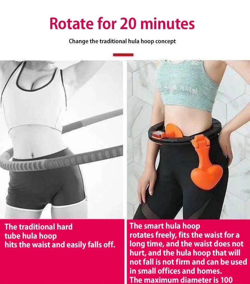 Adjustable Abdominal Toning Hoop - Lightweight, Portable Exercise Equipment for Toning and Slimming the Waistline