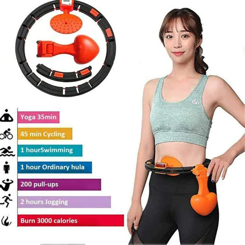Adjustable Abdominal Toning Hoop - Lightweight, Portable Exercise Equipment for Toning and Slimming the Waistline