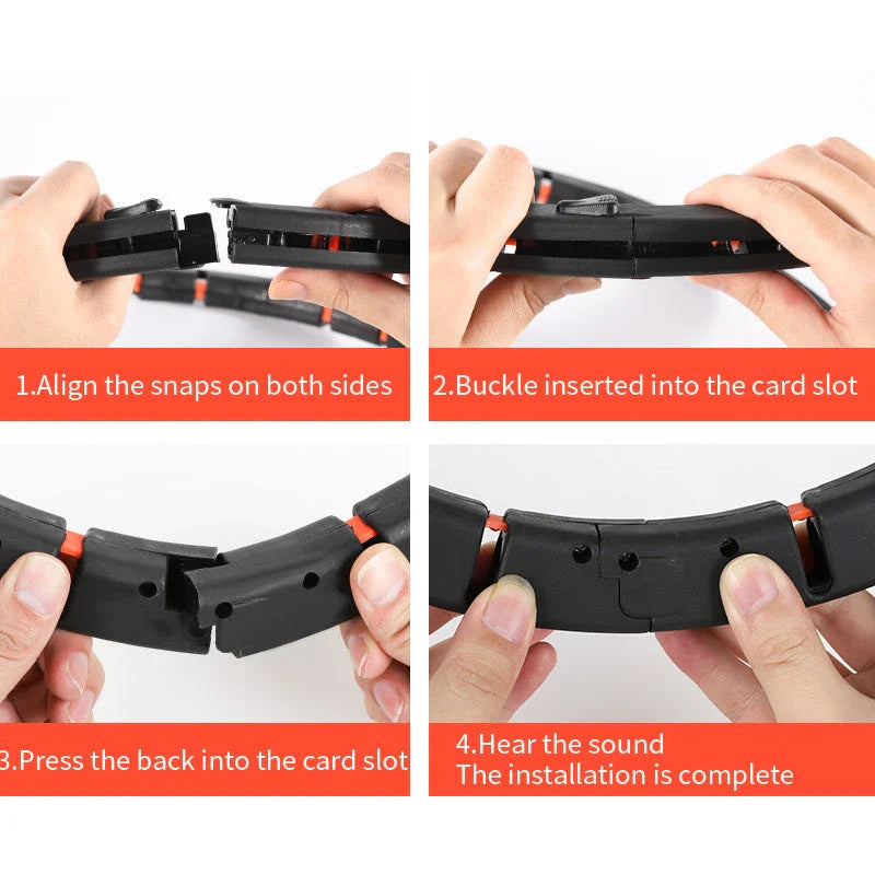 Adjustable Abdominal Toning Hoop - Lightweight, Portable Exercise Equipment for Toning and Slimming the Waistline