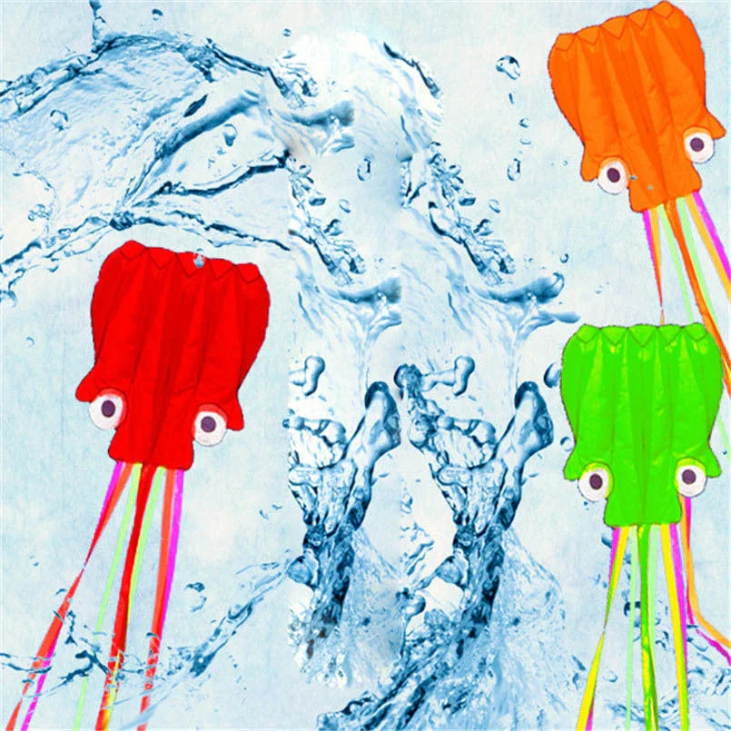 Premium 13ft Octopus Kite with durable handle and vibrant, eye-catching design for outdoor fun and summer adventures