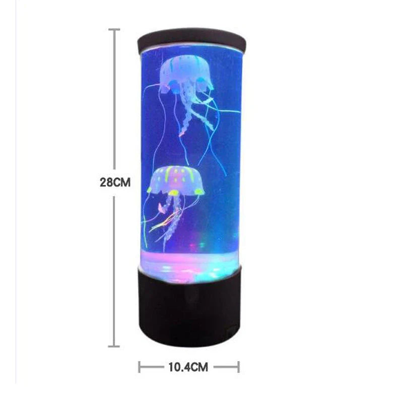 Enchanting jellyfish lamp with lifelike jellyfish and colour-changing effects, creating a serene and relaxing ambiance.