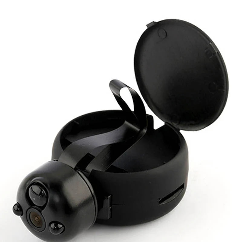 Compact telescopic surveillance camera with motion detection and night vision for home security
