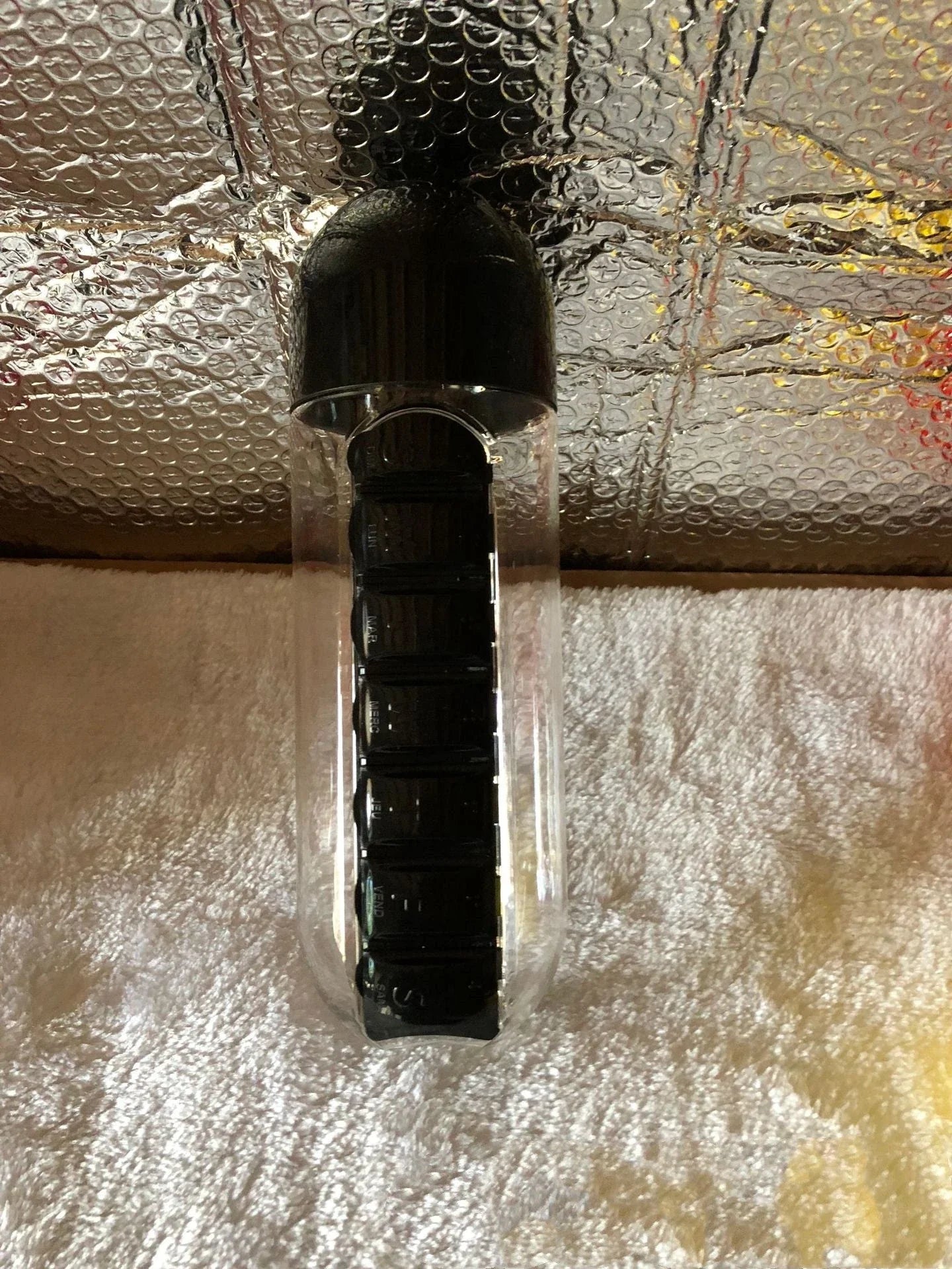 Portable Hydration Bottle with Medication Organizer - Stay Hydrated and Organized on the Go