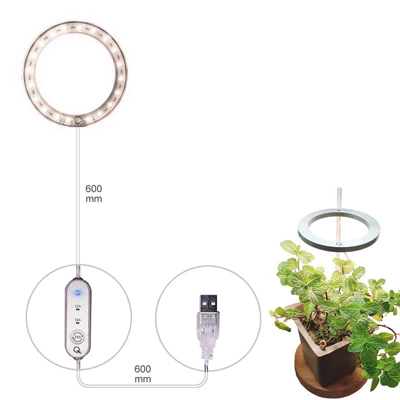 Full Spectrum LED Grow Light with Sleek, Modern Design for Indoor Plant Cultivation