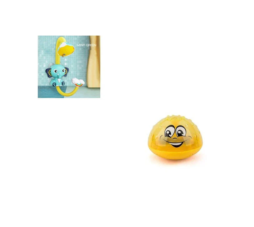 Elephant-shaped water spray toy with adjustable nozzle for bathtime fun and sensory exploration
