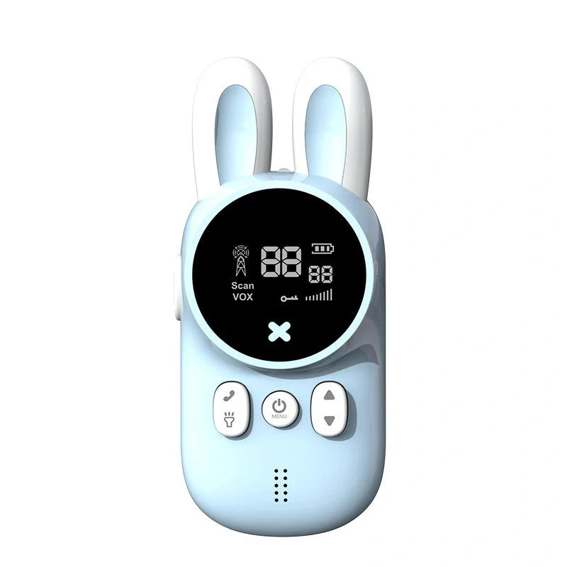 Kids' bunny design walkie talkies in bright colours for safe, fun communication