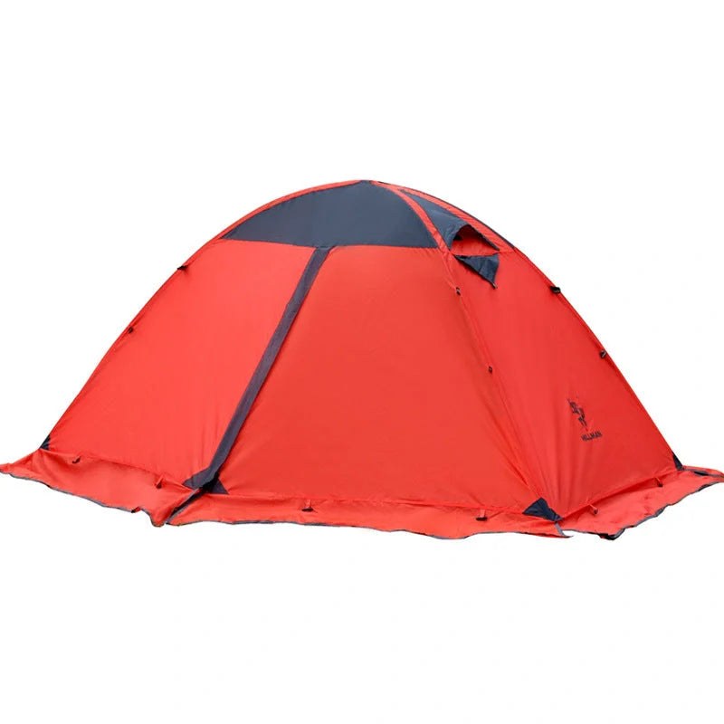 Double-layer aluminium pole tent for outdoor camping in various colours
