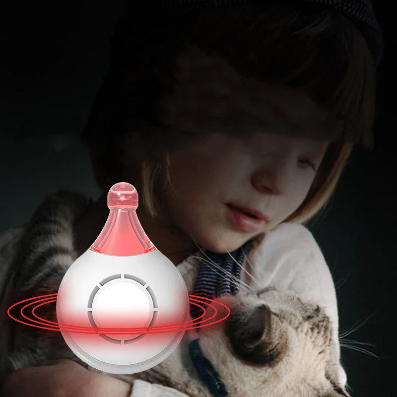 Ultrasonic Pet Pest Repeller with USB Charging and Bright Safety Lights for Outdoor Adventures