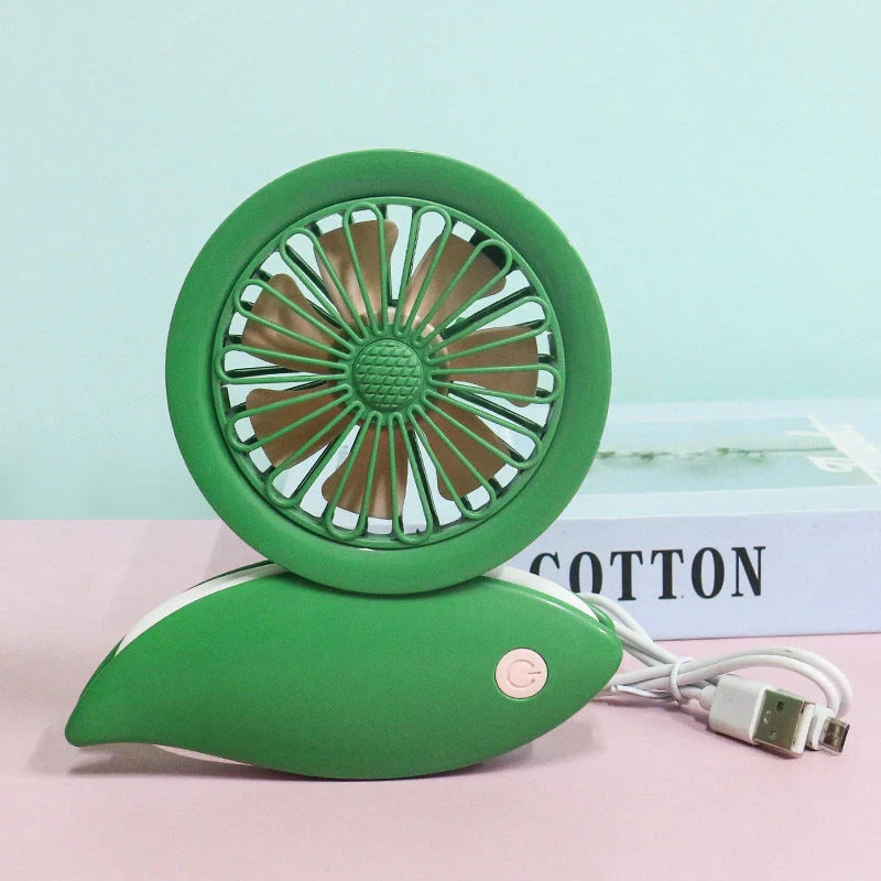 Outdoor Portable Hanging Neck Silent Fan in various colours with bladeless design