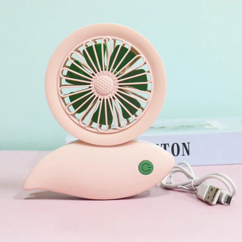 Outdoor Portable Hanging Neck Silent Fan in various colours with bladeless design