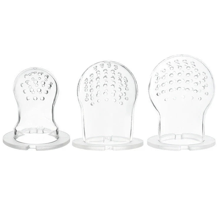 Versatile silicone pacifier with secure design to provide a safe and comfortable feeding experience for babies