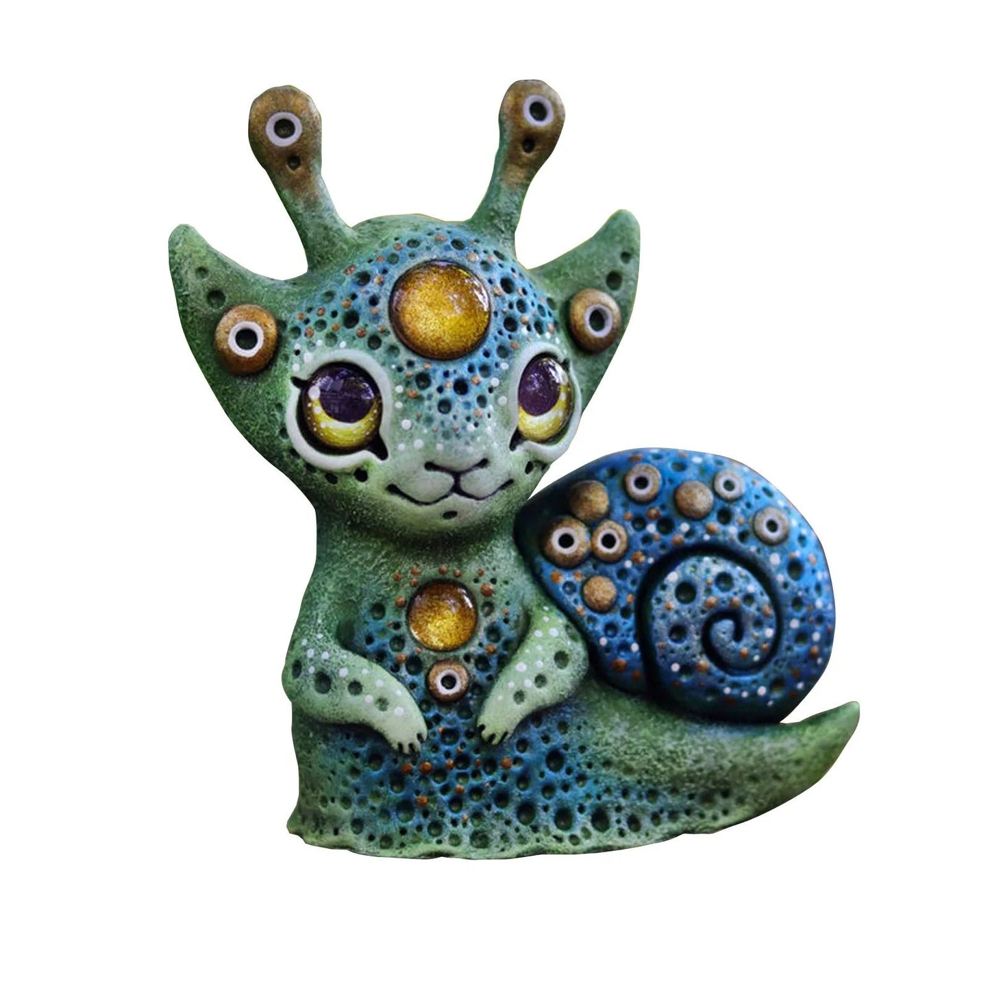 Handcrafted fantasy creature resin garden ornament, unique decoration for outdoor and indoor spaces