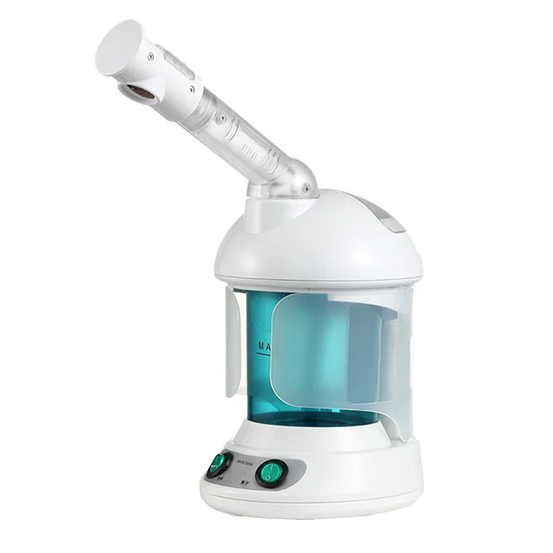 Portable Face Steamer with Rotating Nozzle for Hands-Free, Spa-Quality Facial Treatment