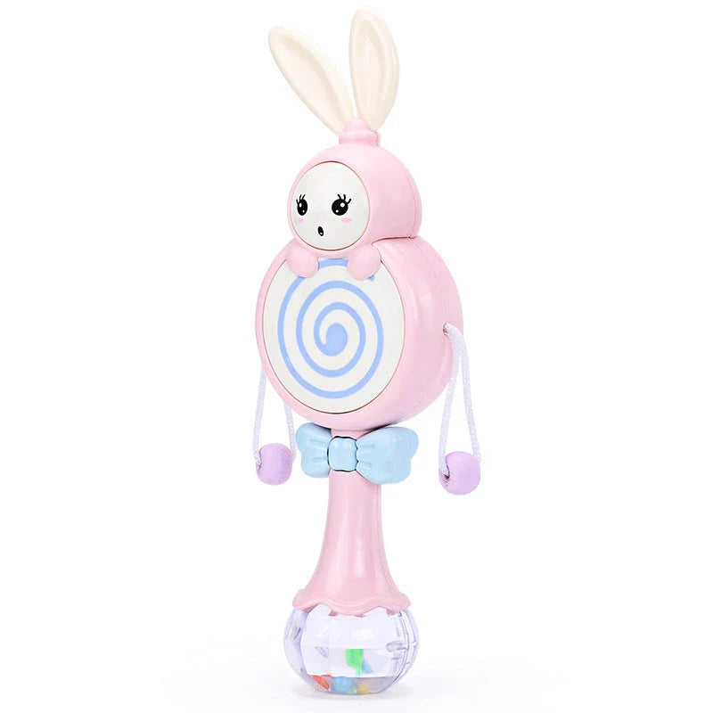 Colourful teething rattle toys featuring vibrant animal designs to captivate and soothe babies