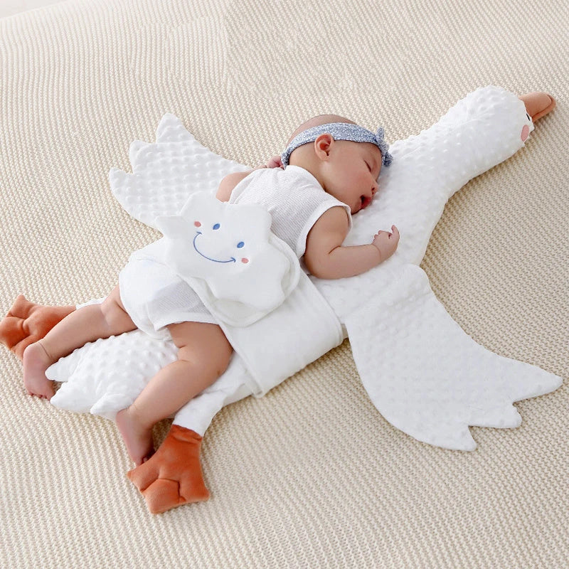 A cozy, plush pillow in various colors with an adorable animal design, providing comfort and support for soothing sleep.