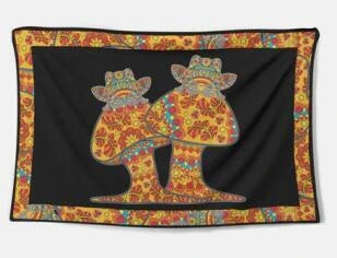 Handcrafted tapestry wall hanging featuring a captivating design with premium materials and expert British craftsmanship