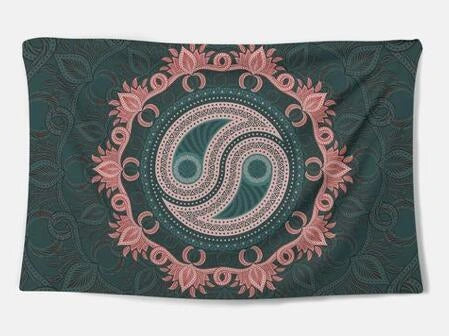 Handcrafted tapestry wall hanging featuring a captivating design with premium materials and expert British craftsmanship