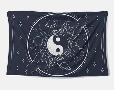 Handcrafted tapestry wall hanging featuring a captivating design with premium materials and expert British craftsmanship