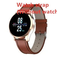 Stylish circular smartwatch with premium materials and advanced health and fitness tracking features