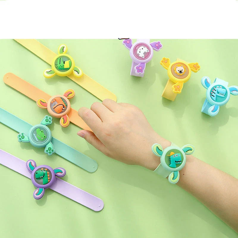 Enchanting luminous mosquito repellent bracelet for children with vibrant colour-changing lights and natural plant-based oil protection