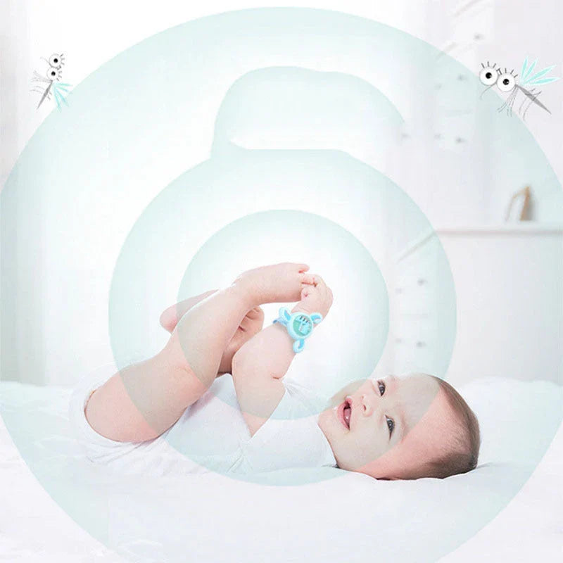 Enchanting luminous mosquito repellent bracelet for children with vibrant colour-changing lights and natural plant-based oil protection