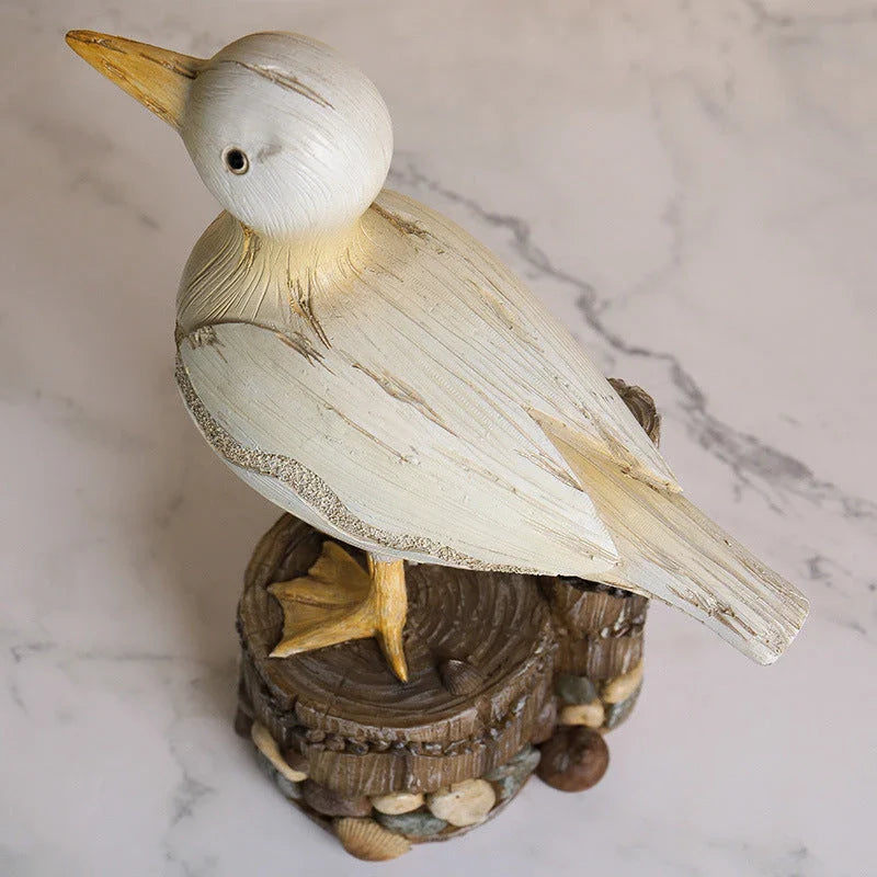 Gifthome Charming Seagull Decor Statue for Coastal Home and Garden