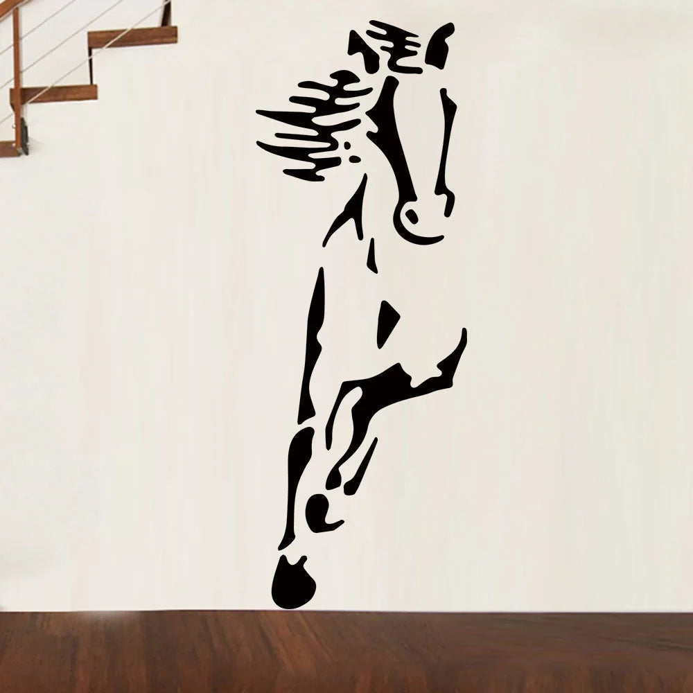Horse Galloping Wall Sticker for bedroom and living room decoration