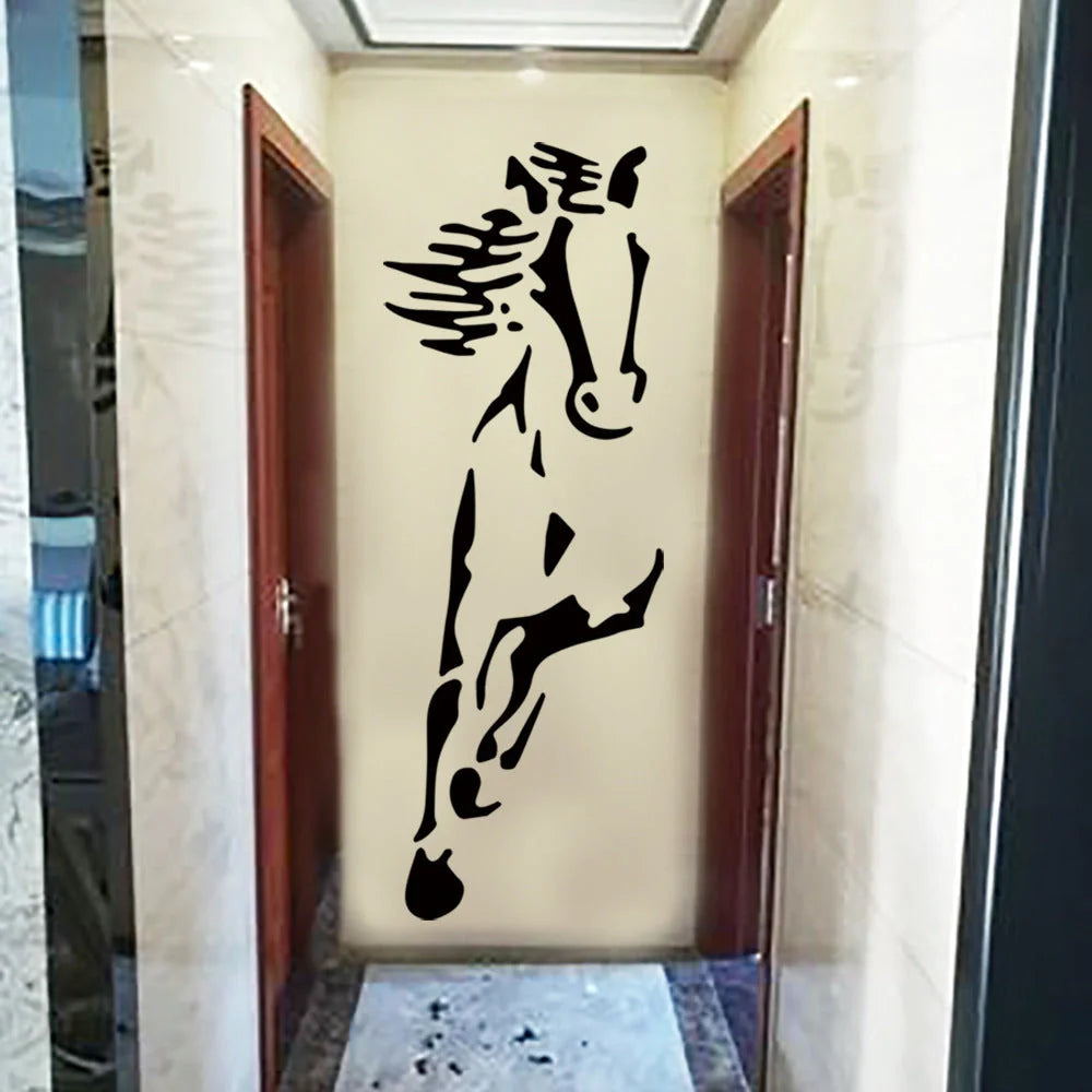 Horse Galloping Wall Sticker for bedroom and living room decoration