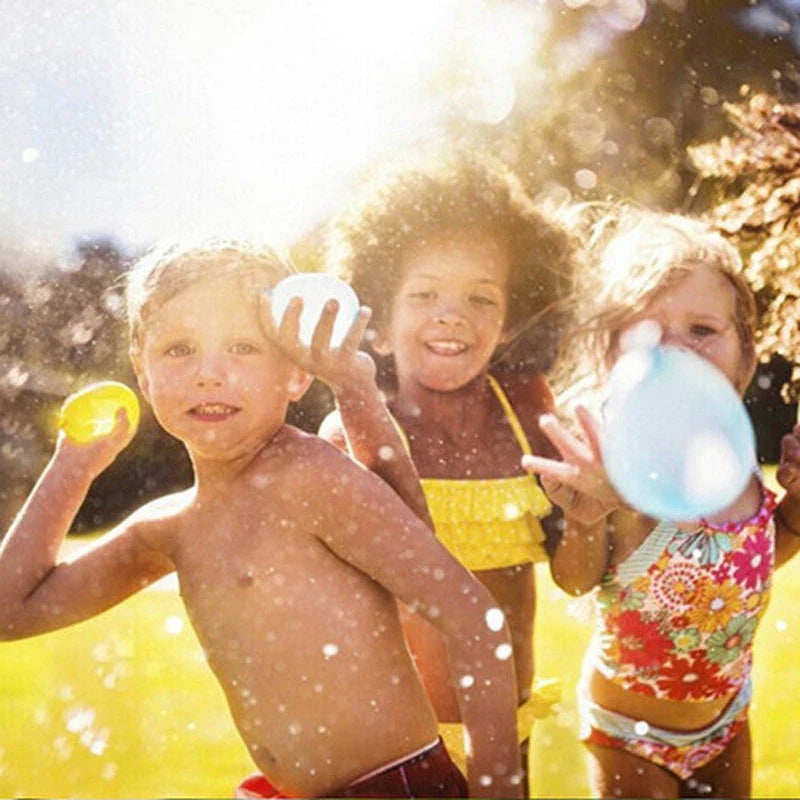 111 premium water balloons in random colours for fun summer outdoor games and parties