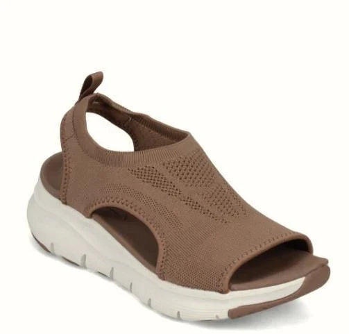 Breathable Woven Viscose Sandals with Stylish Fish-Mouth Design