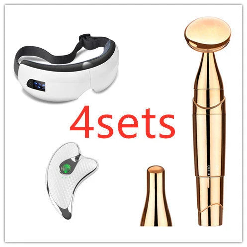 Bluetooth Eye Massager with Air Pressure, Vibration, and Heating Therapy for Soothing Eye Care