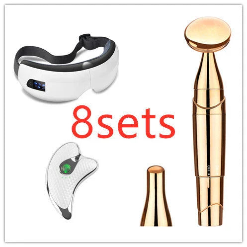 Bluetooth Eye Massager with Air Pressure, Vibration, and Heating Therapy for Soothing Eye Care