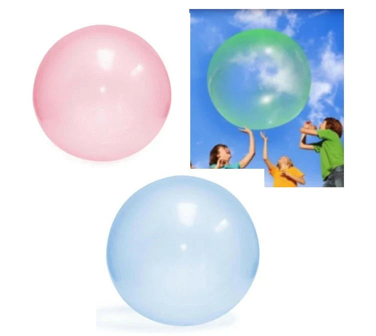 Oversized inflatable bounce balls in various vibrant colors for fun parties and celebrations