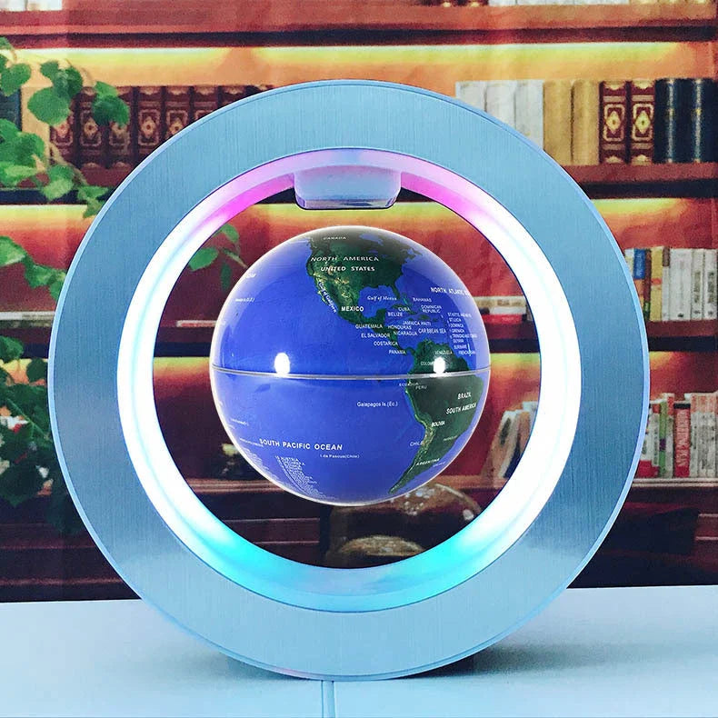Mesmerising Magnetic Levitating Globe with LED Light Display, Floating World Map Decoration