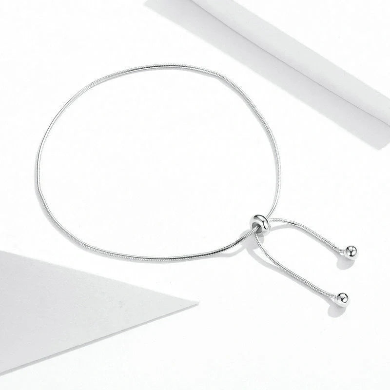 Elegant silver charm anklets with adjustable chain and premium 925 sterling silver construction