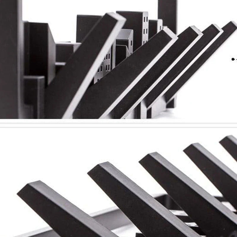 Wall-mounted coat rack with modern, artistic design and 5 flip-down hooks for storing coats, hats, scarves, and more
