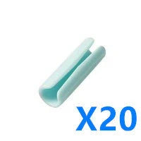 Non-slip sheet fixing clips in various colours for securing bedding and cushions